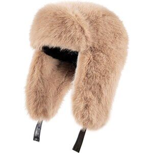 Unisex Khaki 02 Trapper Hat with Ear Flaps Winter Russian Style Windproof